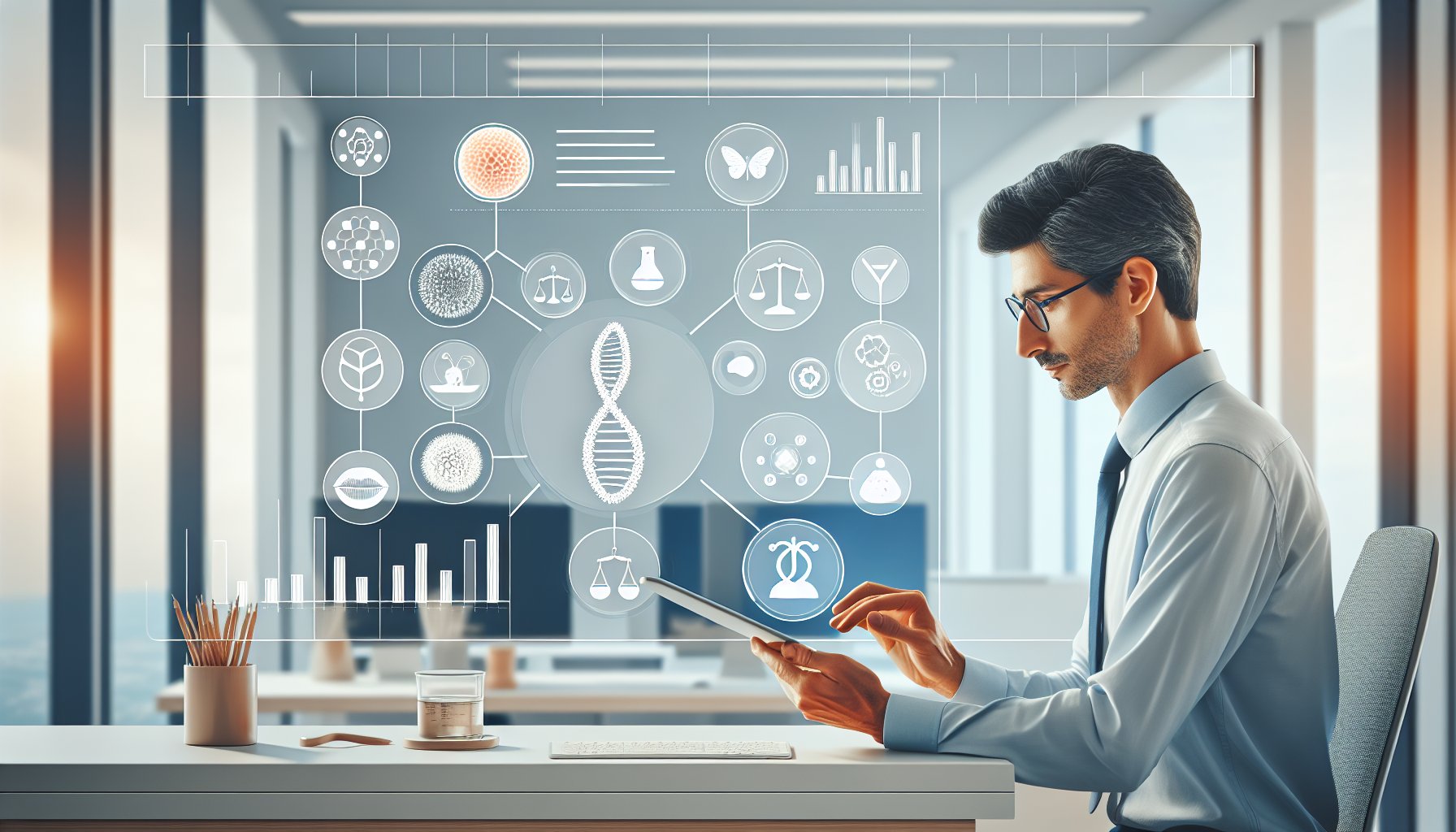 シネンシス冬虫夏草 美容効果の主張を大人の女性が科学的根拠と比較検証するイラスト