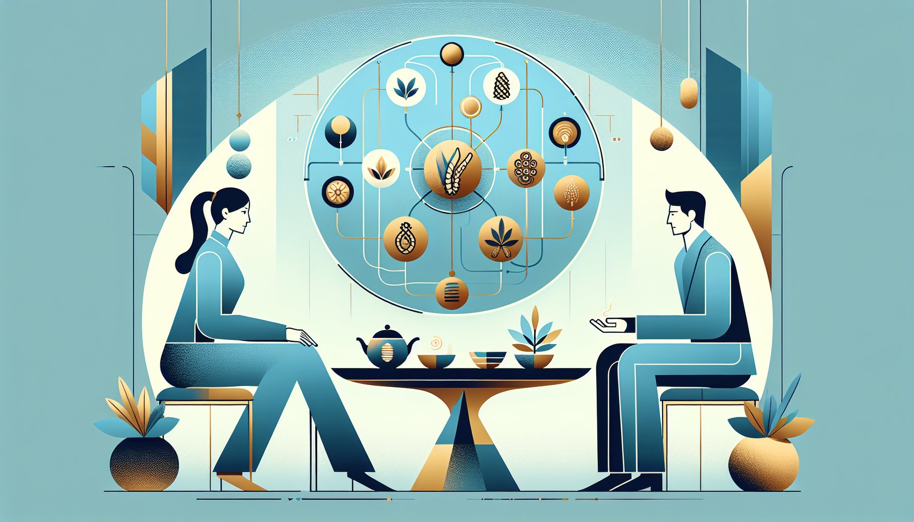 シネンシス冬虫夏草 漢方での位置づけを示す相談シーンと生薬のバランス表現