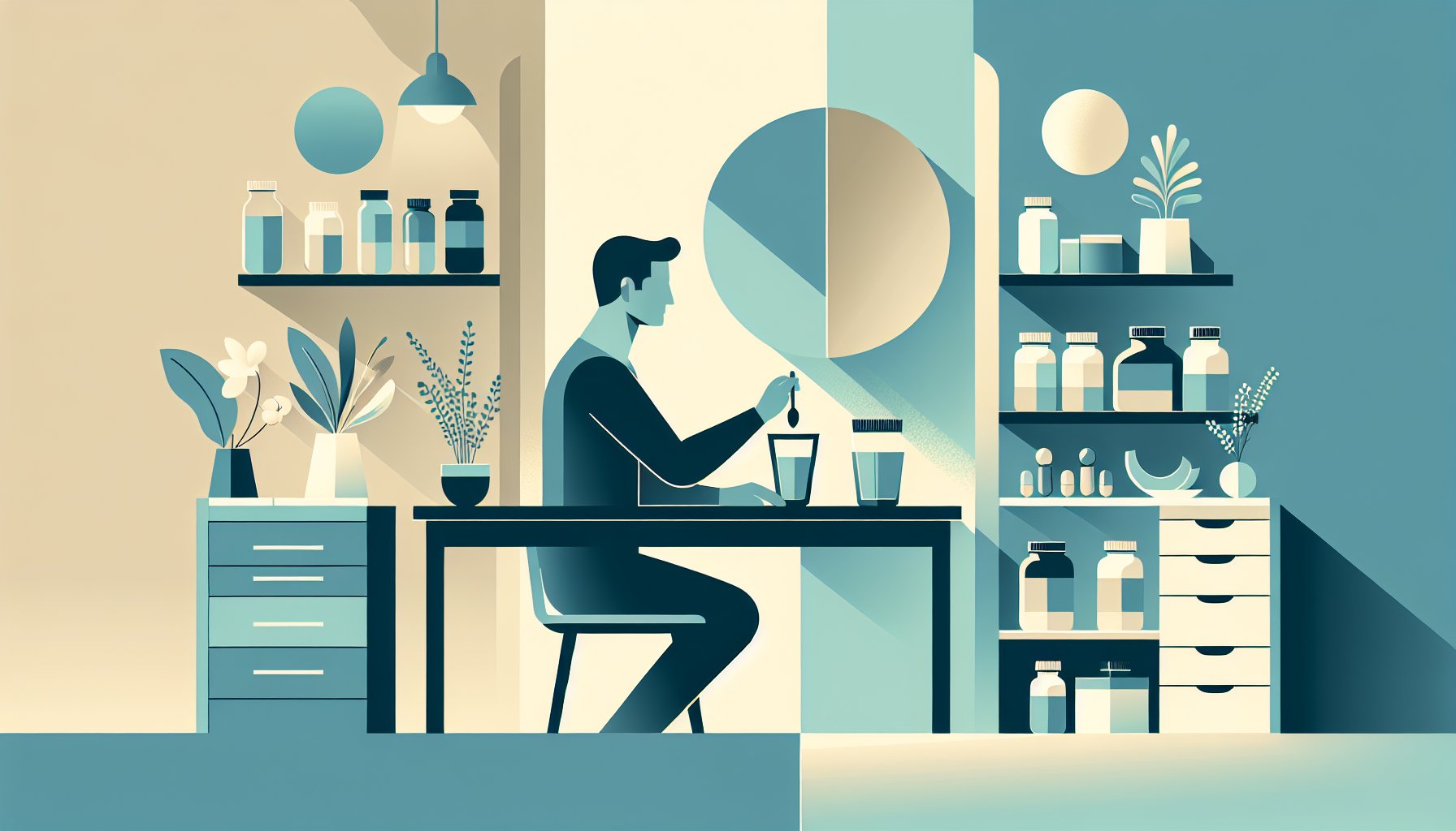 シネンシス冬虫夏草 粉末を日々の健康・美容習慣に穏やかに足し引きしバランスを整える様子