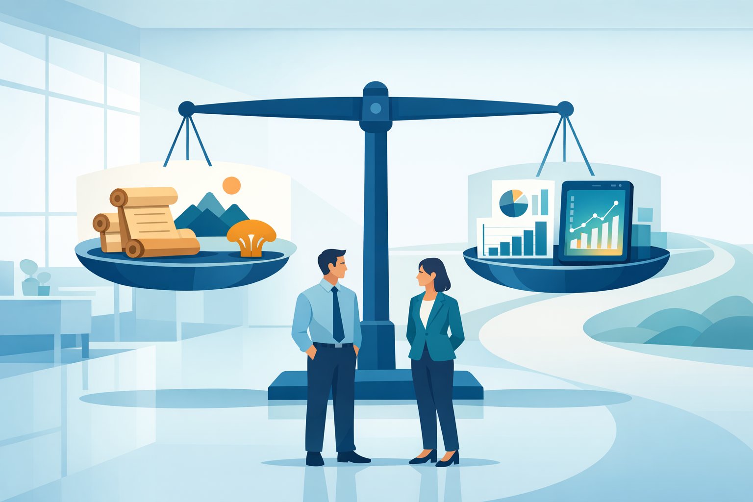 シネンシス冬虫夏草 伝統薬と現代エビデンスのバランスを考えるイラスト